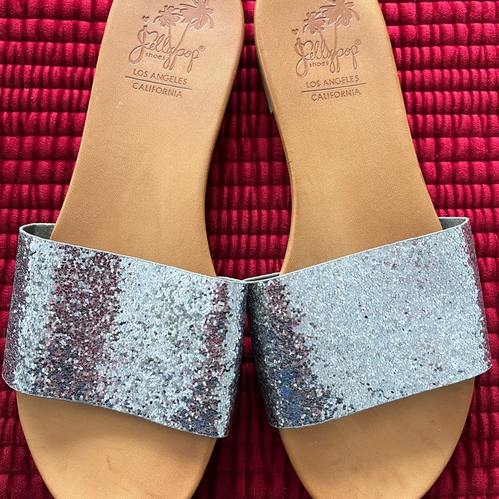 Jellypop Glittery Gold and Silver Sandals - Picture 4 of 6